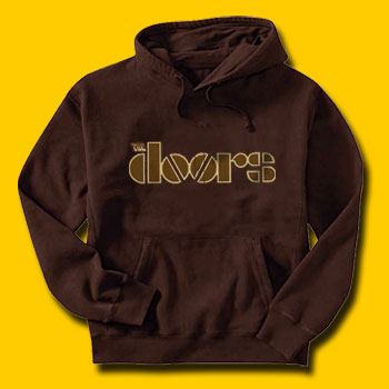 The Doors Logo Brown Hooded Sweatshirt