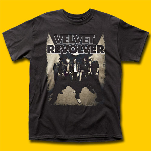 Velvet Revolver Band Photo Black T-Shirt