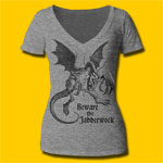 Alice's Adventures in Wonderland Jabberwock Girls V-Neck T-Shirt