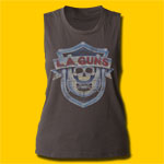 L.A. Guns Logo Girls Vintage Black Tank